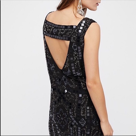 Free people black speakeasy women's dress - Picture 2 of 8